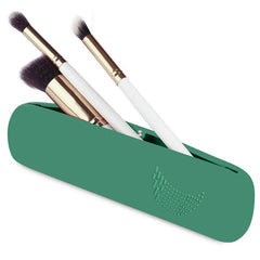 Travel Makeup Brush Holder Anti-Fall Out Silicone Portable Cosmetic Brush Pouch