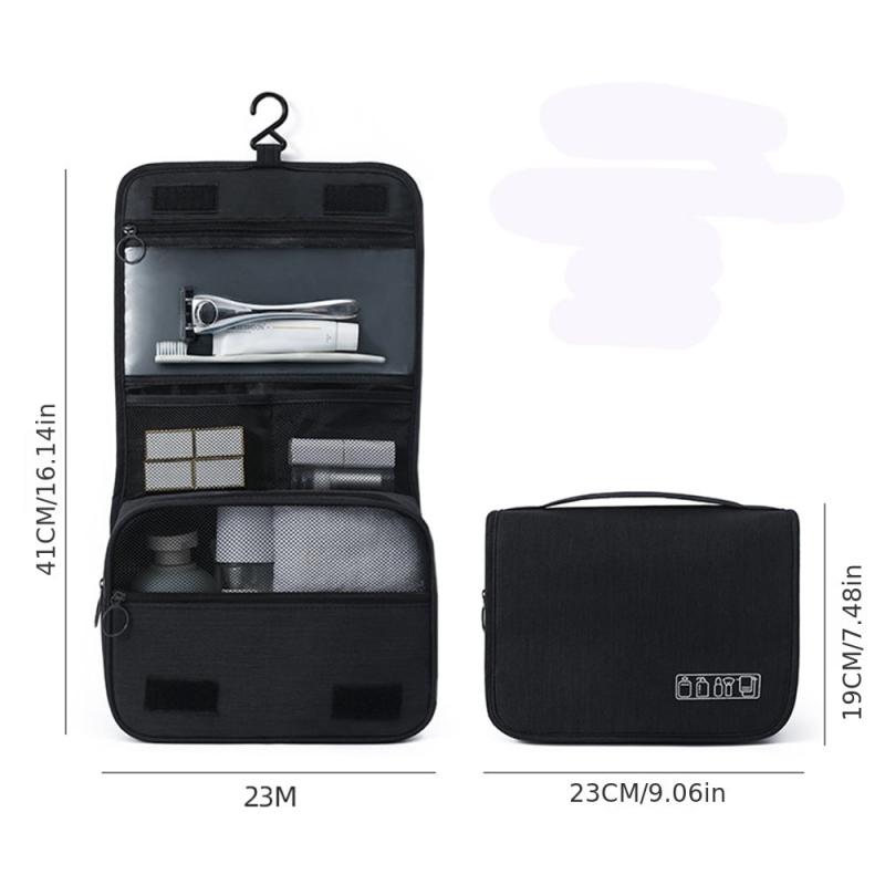 Large Capacity Hanging Toiletry Bag for Organized Travel