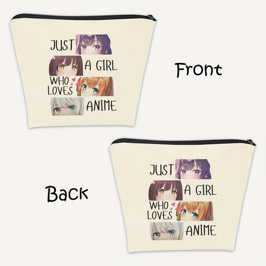 Anime Fans Makeup Bag Gift Girl Who Loves Anime Cosmetic Bag