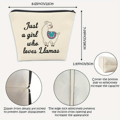 Llama Cosmetic Bag Travel Llama Makeup Bag