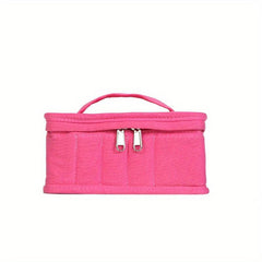 Essential Oil Organizer Case Holds 17 Bottles Double Zipper Portable Handle