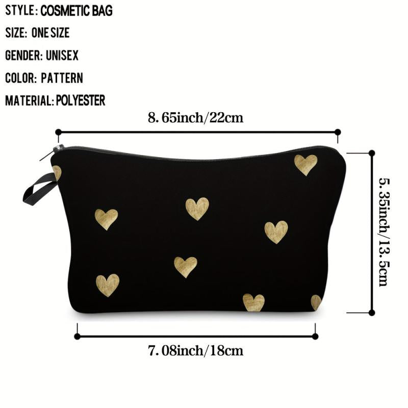 Heart Shape Makeup Bag Waterproof Portable Gift