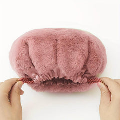 Plush Paw Makeup Bag Drawstring Travel Cosmetic Case Pouch