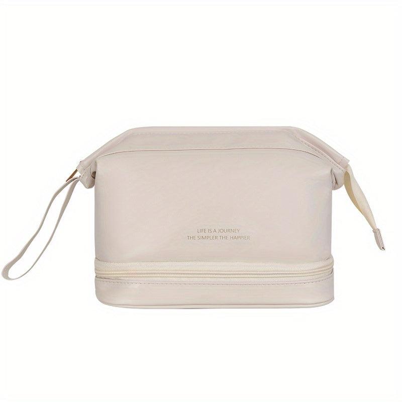 Double Layer Travel Makeup Bag Waterproof Toiletry Bag