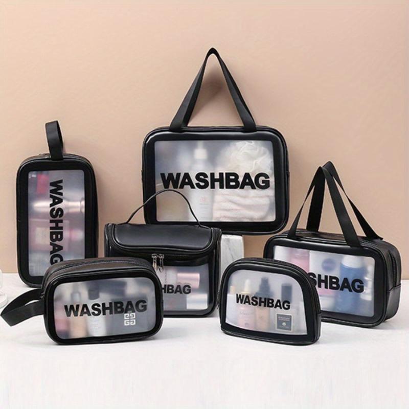 6pcs Waterproof Toiletry Bag Large Capacity Makeup Organizer