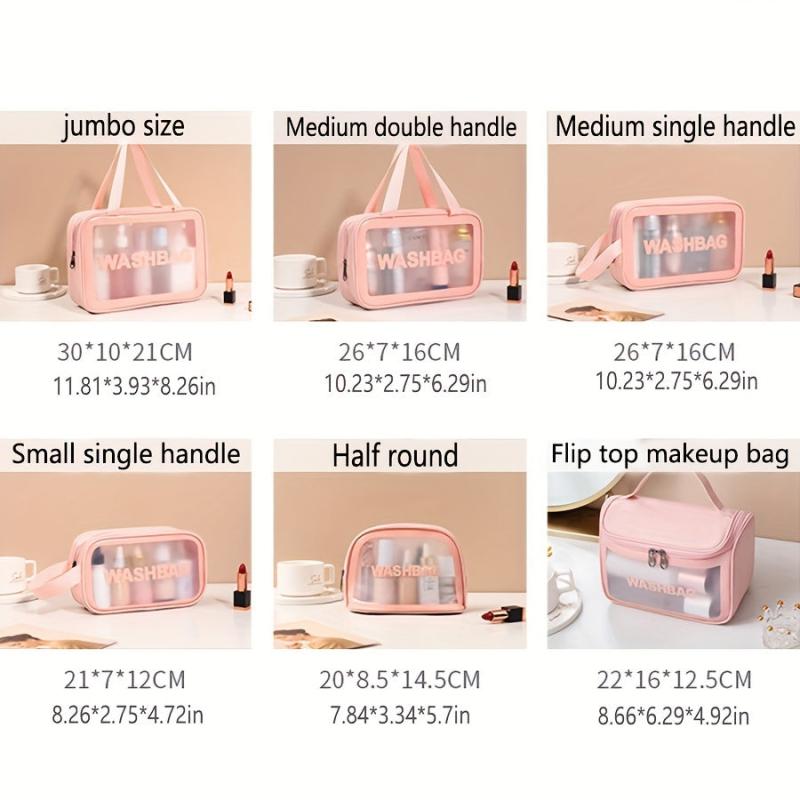6pcs Waterproof Toiletry Bag Large Capacity Makeup Organizer