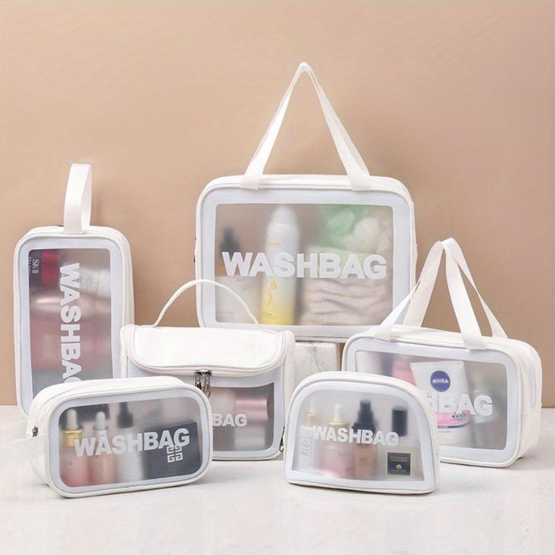 6pcs Waterproof Toiletry Bag Large Capacity Makeup Organizer