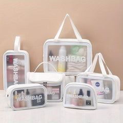 6pcs Waterproof Toiletry Bag Large Capacity Makeup Organizer