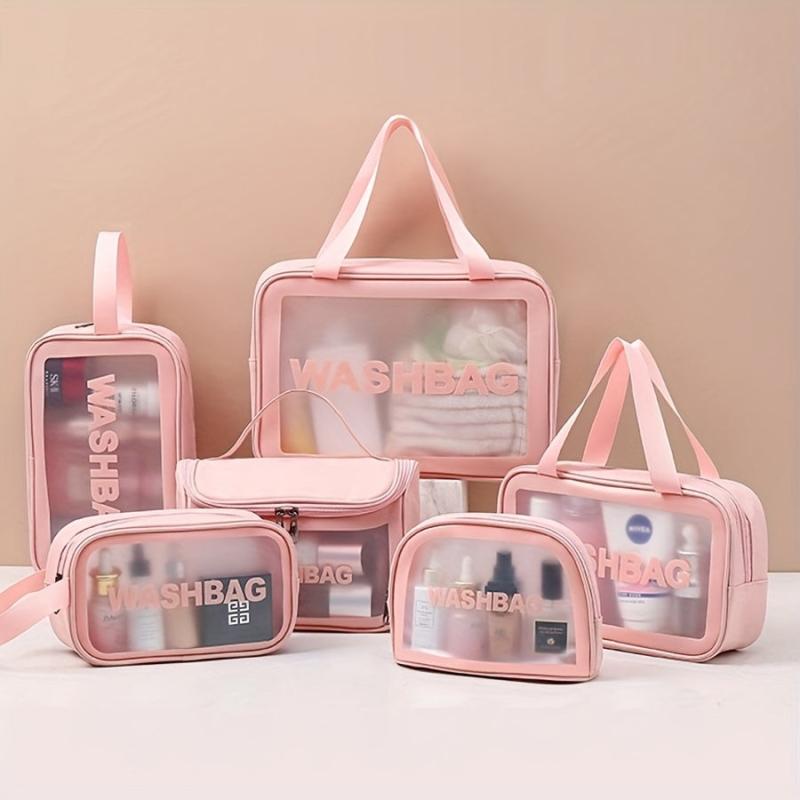 6pcs Waterproof Toiletry Bag Large Capacity Makeup Organizer