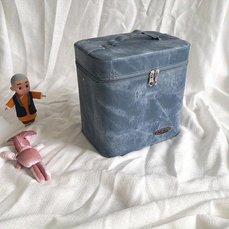 Large Travel Makeup Organizer Bag with Jewelry and Toiletry Compartments