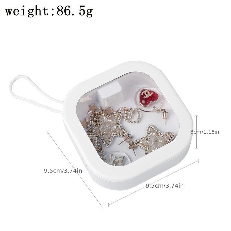 Portable Travel Qtip Holder Hair Accessory Box Pink
