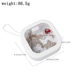 Portable Travel Qtip Holder Hair Accessory Box Pink