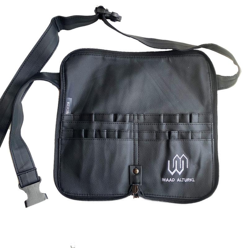 25 Pocket Makeup Brush Belt PU Leather Organizer Strap Holder