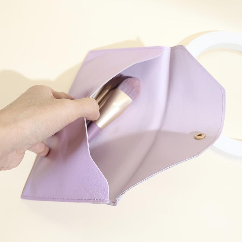 Portable Makeup Brush Organizer Case Envelope Shape Holder