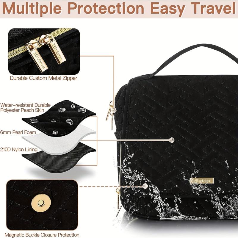 Women's Travel Toiletry Bag Makeup Organizer Waterproof Dopp Kit