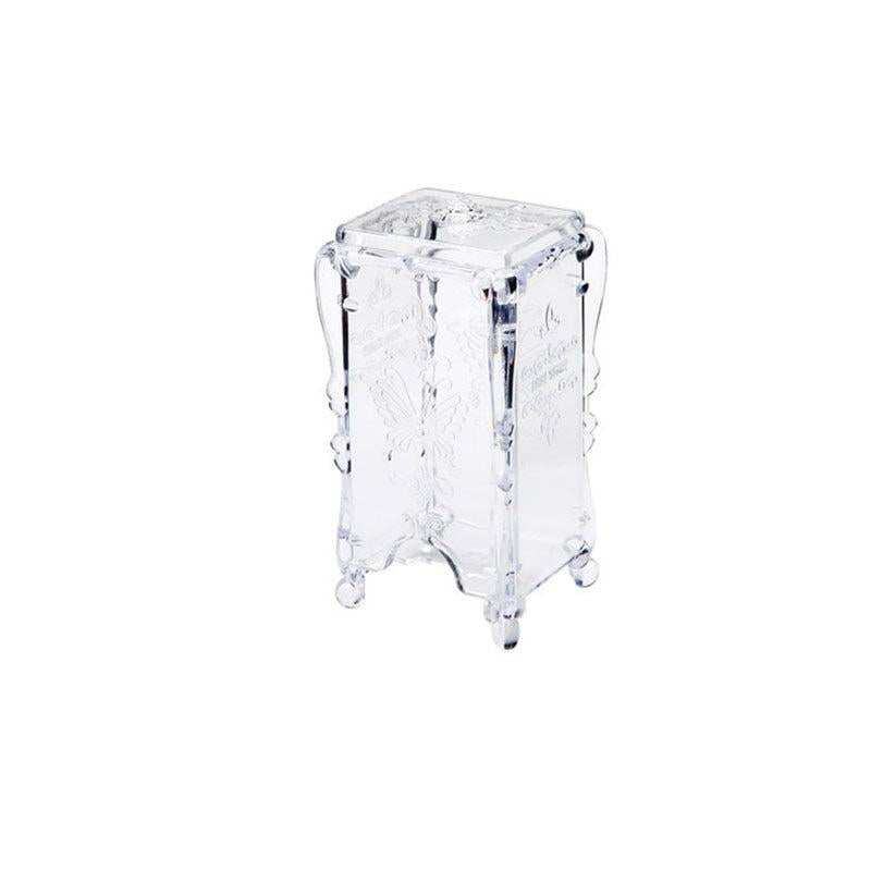 Butterfly Pattern Makeup Pads Holder Dispenser Box Organizer