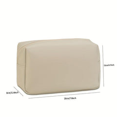 Solid Makeup Bag Toiletry Bag For Women Small Travel Makeup Pouch