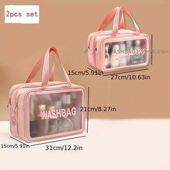 3 Pcs Travel Cosmetic Bag Set Waterproof Toiletry Bags for Men Women