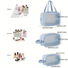 3 Pcs Travel Cosmetic Bag Set Waterproof Toiletry Bags for Men Women