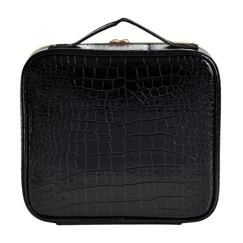 Large Travel Makeup Train Case Cosmetic Bag Organizer with Adjustable Dividers