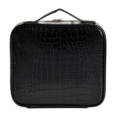 Large Travel Makeup Train Case Cosmetic Bag Organizer with Adjustable Dividers