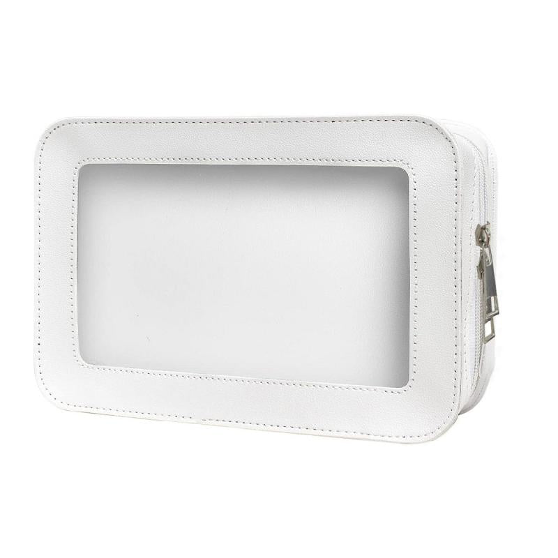 Makeup Case Waterproof PU Transparent Cosmetic Toiletry Bag