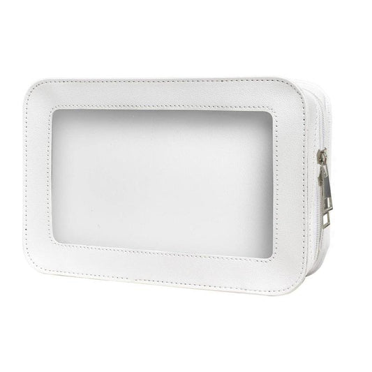 Makeup Case Waterproof PU Transparent Cosmetic Toiletry Bag