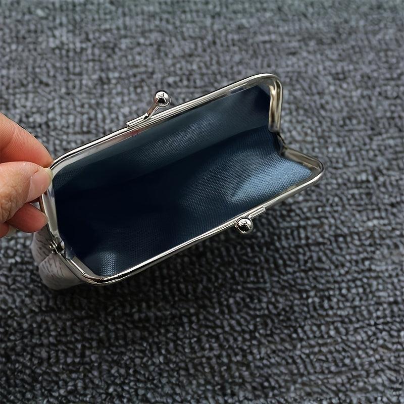 Vintage Floral Coin Purse Clutch Bag Kiss lock Closure Wallets For Women