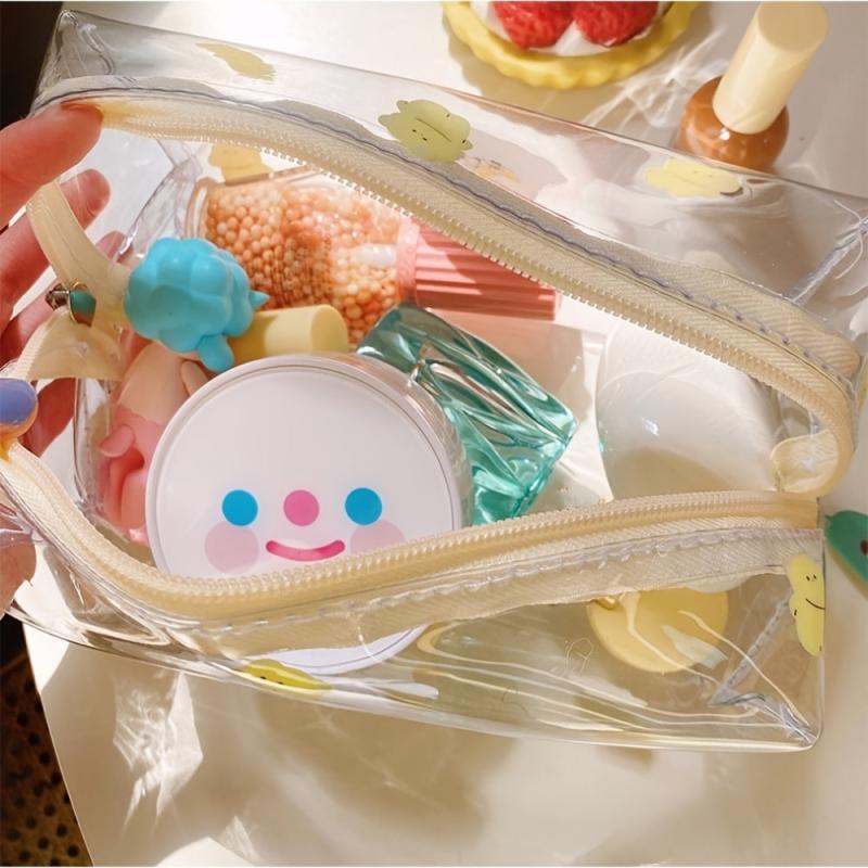 Cartoon Bear Dog PVC Travel Cosmetic Bag Waterproof Makeup Storage