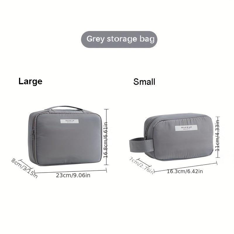 2pcs Travel Makeup Bag Cosmetic Case For Women And Girls