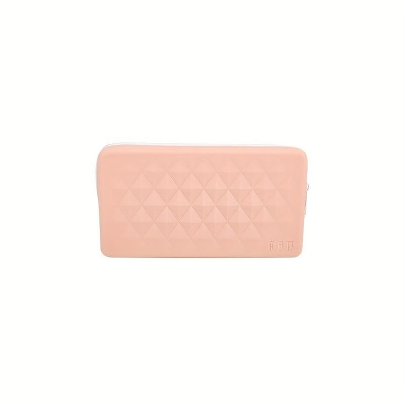 Silicone Makeup Bag Zipper Roomy Makeup Brush Holder Organizer