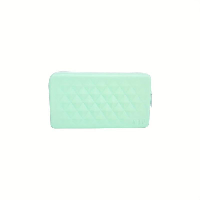 Silicone Makeup Bag Zipper Roomy Makeup Brush Holder Organizer