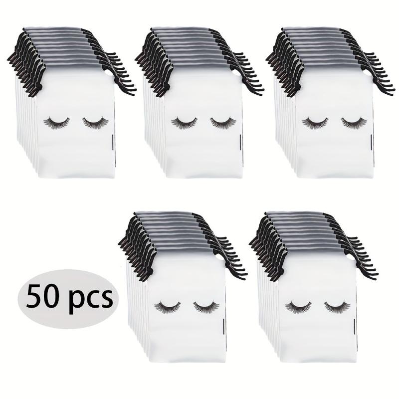 50pcs Reusable Eyelash Aftercare Bags with Drawstring