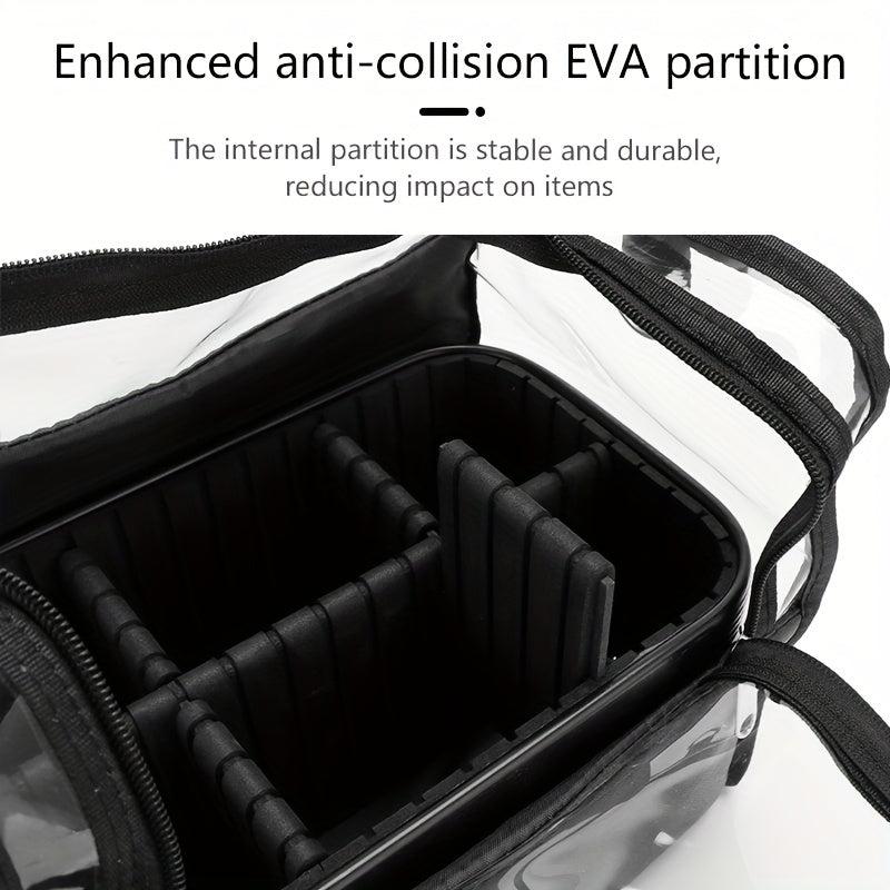 Makeup Brush Holder Case Clear Waterproof Organizer Bag
