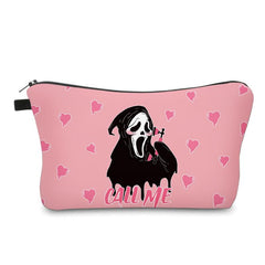 Skull Pattern Makeup Bags Waterproof Toiletry Pouch Halloween Gift