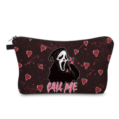 Skull Pattern Makeup Bags Waterproof Toiletry Pouch Halloween Gift