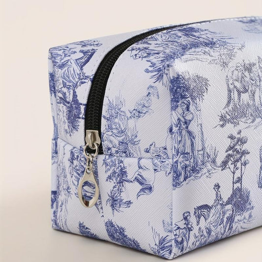 Horse & Figure Makeup Bag Toiletry Bag For Women Small Travel Cosmetic Pouch