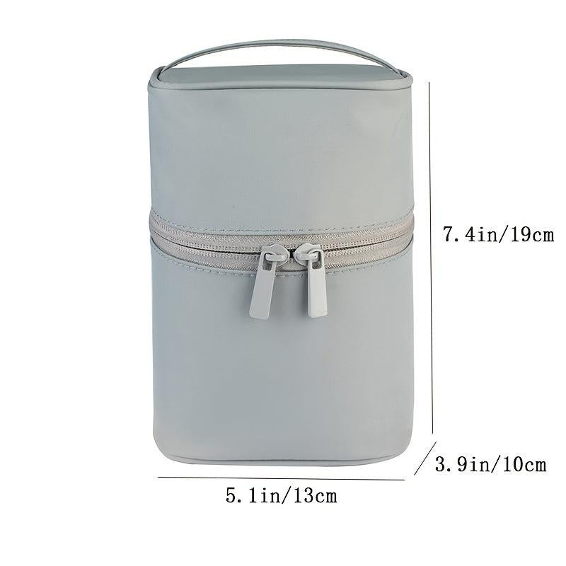 Cylinder Makeup Bag Small Brush Holder Organizer