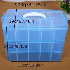 Adjustable Compartment Slot Bead Craft Jewellery Storage Organizer