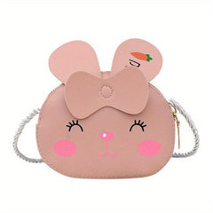 Easter Bunny Makeup Bag Purse For Girls Zipper Rabbit Bag