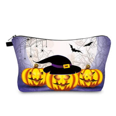 Orange Graffiti Cosmetic Travel Bag for Girls Women