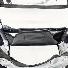 Clear Makeup Organizer Bag Cosmetic Bag With Sturdy Zipper And External Pockets