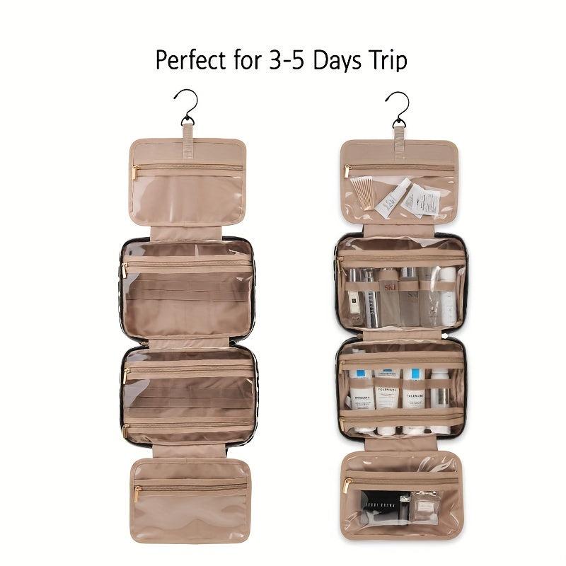 Waterproof Toiletry Bag Travel Organizer with Hanging Hook