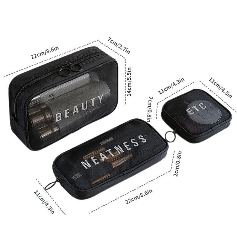 3pcs Large Capacity Travel Toiletry Bag for Men and Women