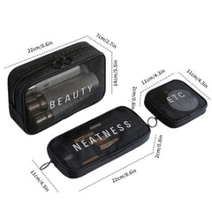 3pcs Large Capacity Travel Toiletry Bag for Men and Women