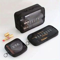3pcs Large Capacity Travel Toiletry Bag for Men and Women