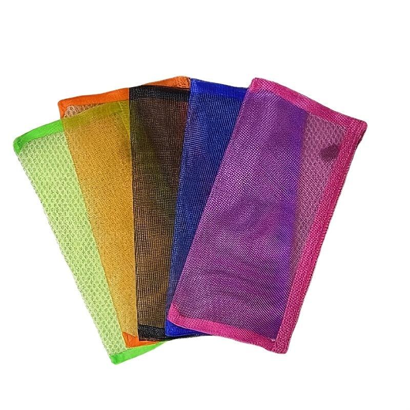 5Pcs Nylon Mesh Cosmetic Bag Makeup Travel Cases Pencil Case Organizers