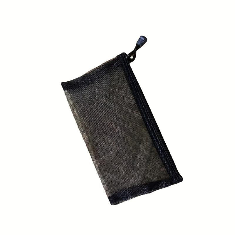 5Pcs Nylon Mesh Cosmetic Bag Makeup Travel Cases Pencil Case Organizers