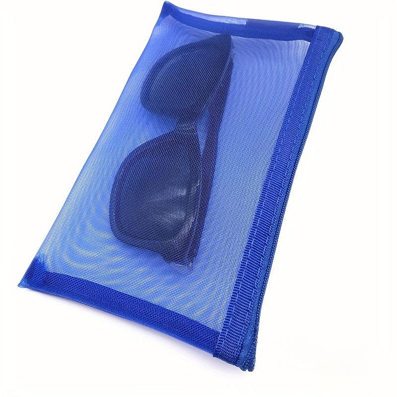 5Pcs Nylon Mesh Cosmetic Bag Makeup Travel Cases Pencil Case Organizers