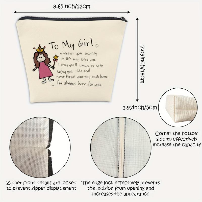 Daughter Funny Girl Makeup Bag Graduation Gift